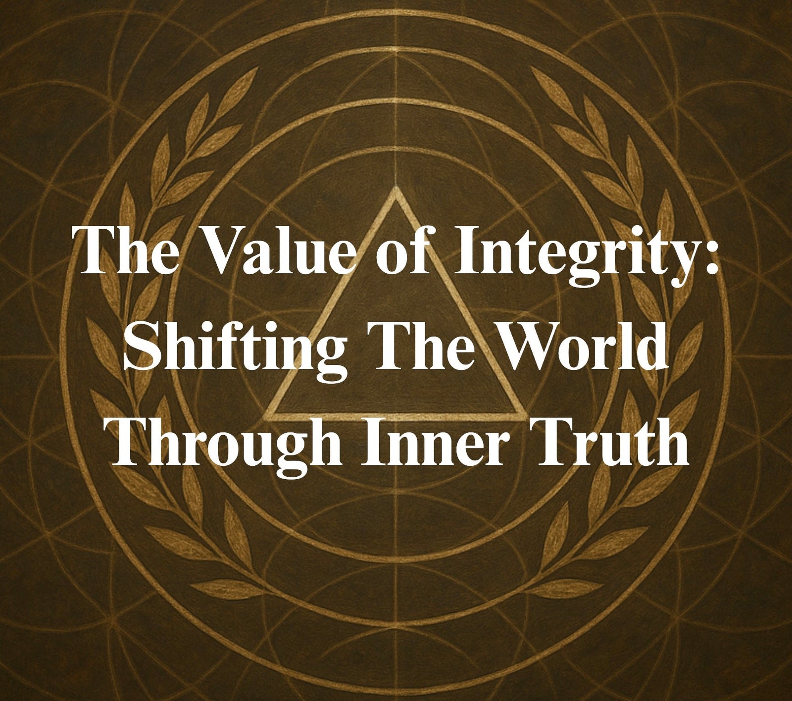 The Value of Integrity: Shifting the World Through Inner Truth