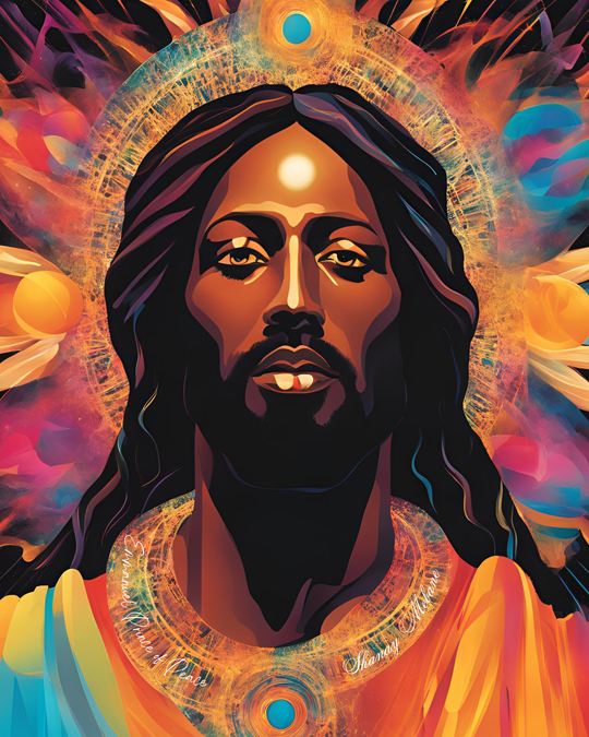 Emmanuel Wonderful Counselor Christ Consciousness Inspired Mounted Acrylic Wall Art