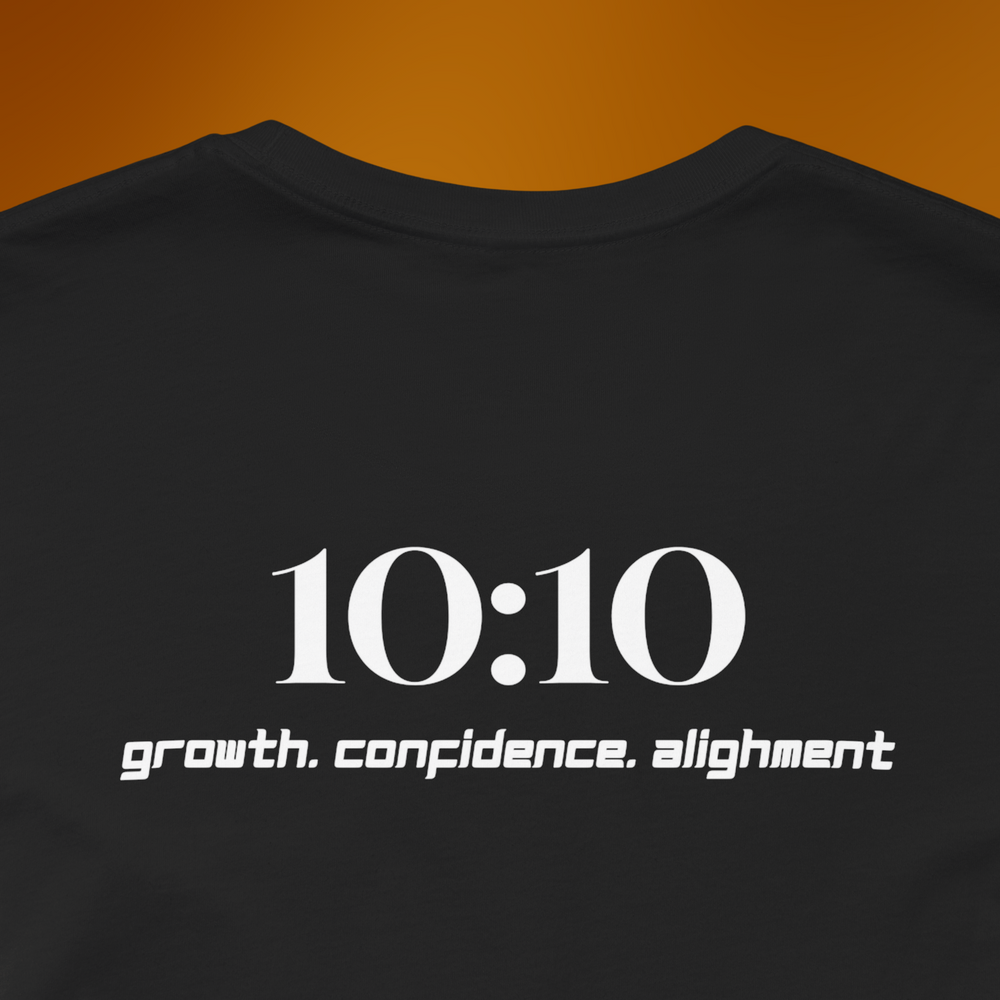 1010 Growth Confidence Alignment T-Shirt | Black