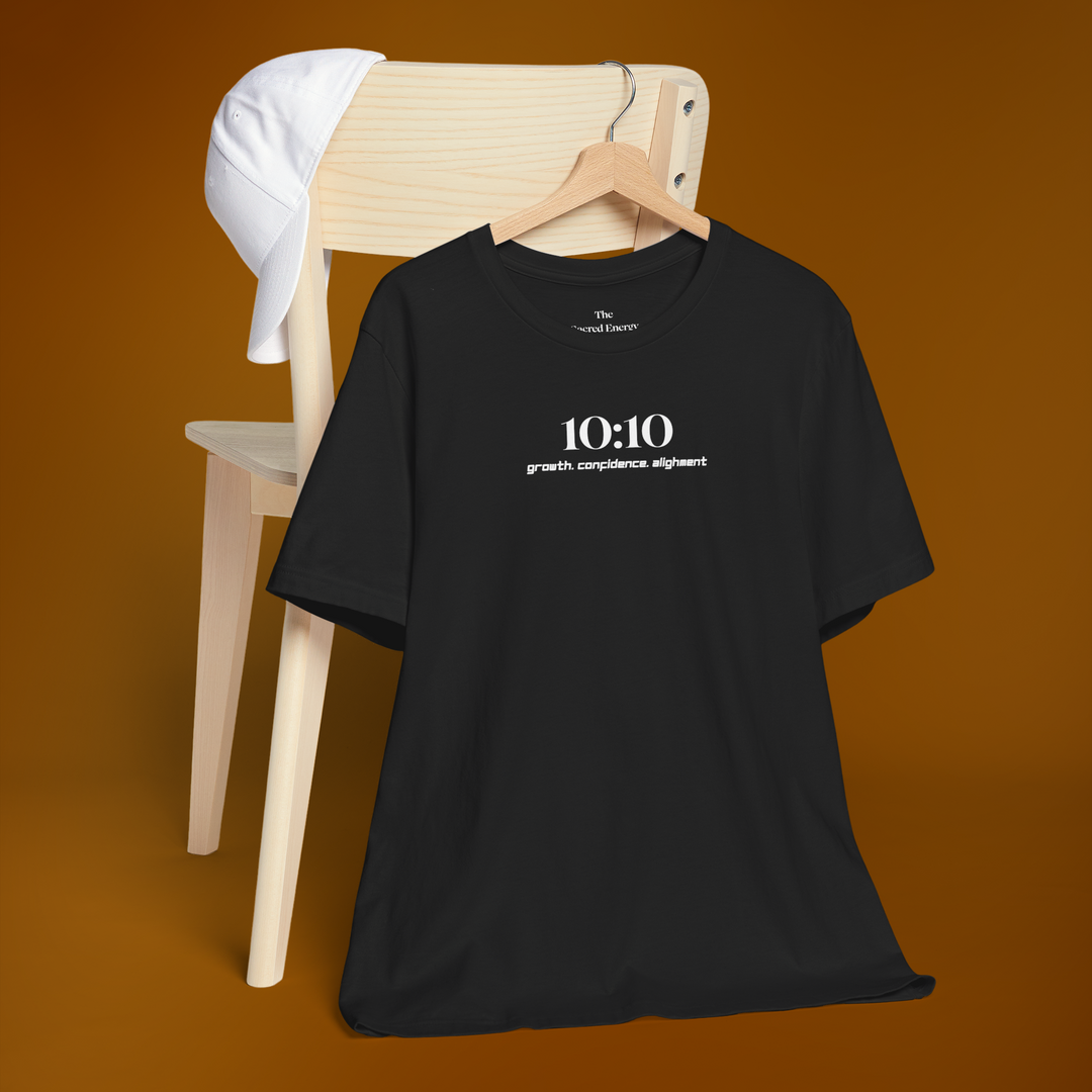 1010 Growth Confidence Alignment T-Shirt | Black