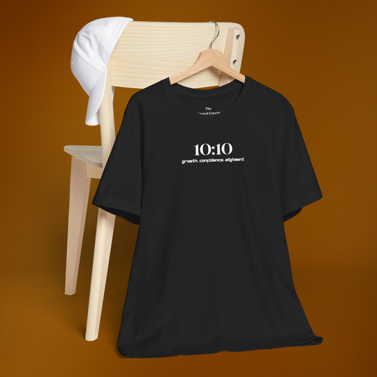 1010 Growth Confidence Alignment T-Shirt | Black