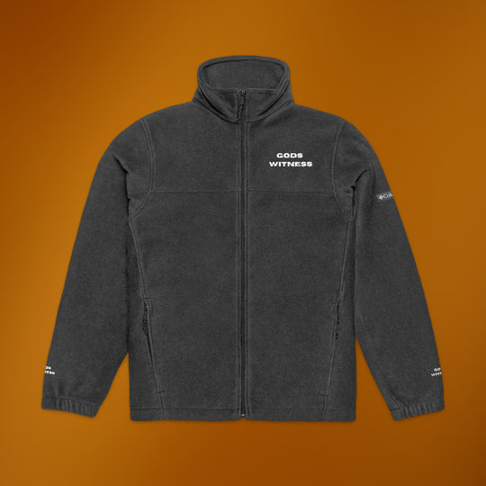 Gods Witness Unisex Fleece Jacket | Sacred Energy Collection | Faith Based StreetWear | Christian StreetWear | Conscious New Age Clothing