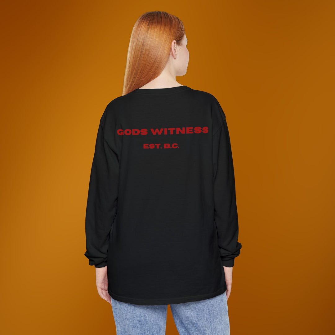 God's Witness Long Sleeve Tee — Faith-Based Graphic Shirt
