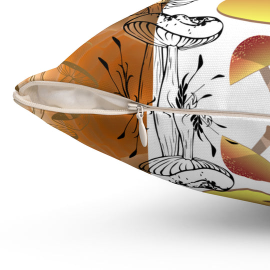 Sacred Mushrooms Square Square Accent Pillow