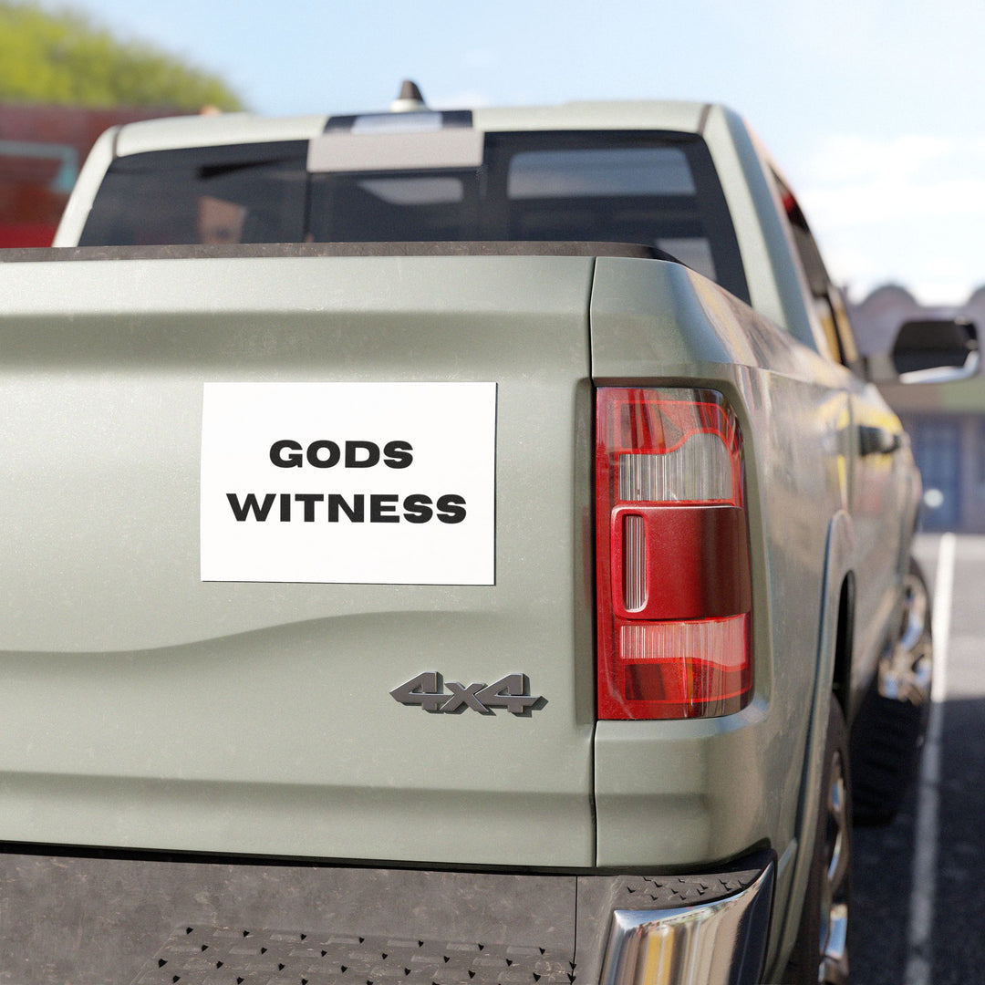 God's Witness Car Magnets, Faith-Based Vehicle Accessory, Inspirational Gifts for Christians, Religious Magnet for Cars, Car Decor