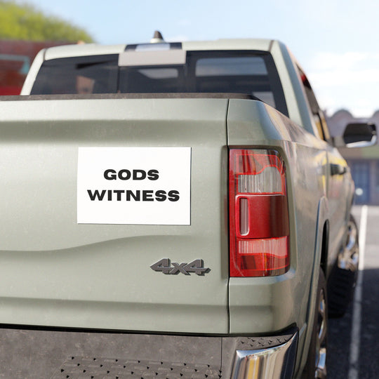 God's Witness Car Magnets, Faith-Based Vehicle Accessory, Inspirational Gifts for Christians, Religious Magnet for Cars, Car Decor