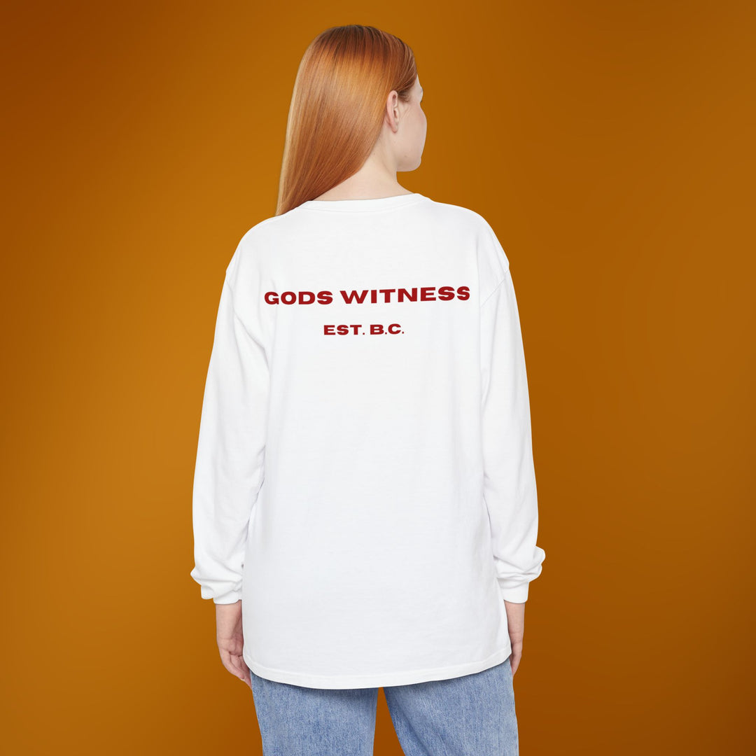 God's Witness Long Sleeve Tee — Faith-Based Graphic Shirt
