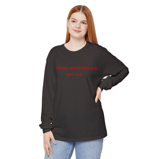 God's Witness Long Sleeve Tee — Faith-Based Graphic Shirt