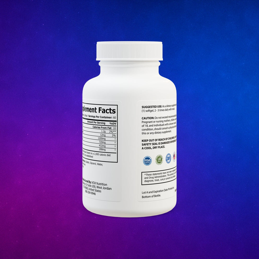 Omega 3 Fish Oil Supplement (60 Soft Gels)