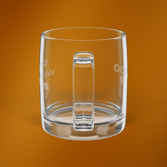 Gods Witness Engraved Glass Coffee Mug