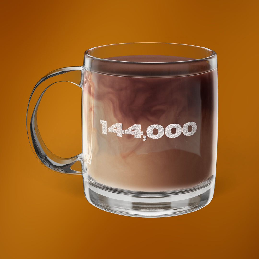 Gods Witness Engraved Glass Coffee Mug