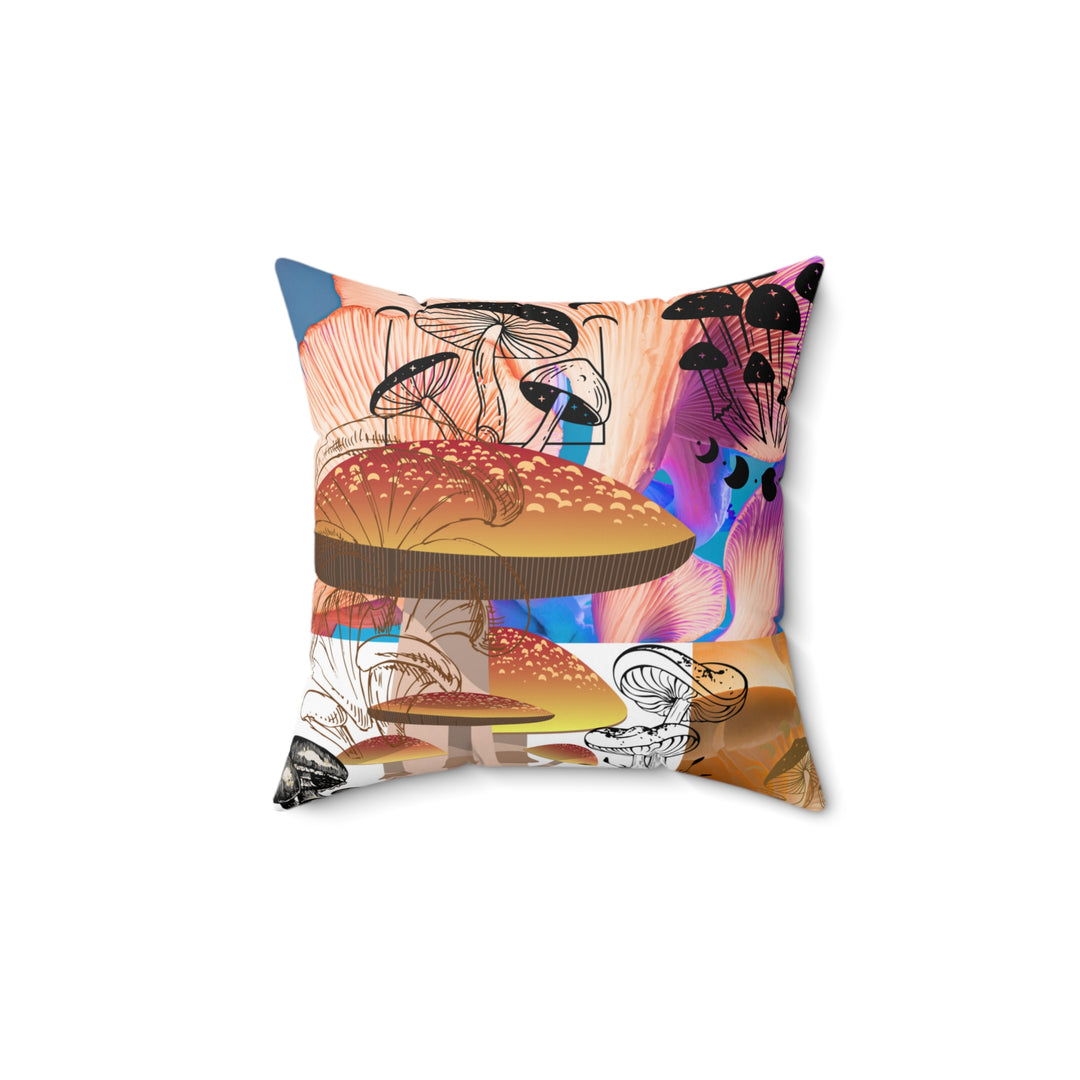 Sacred Mushrooms Square Square Accent Pillow