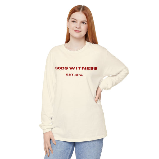 God's Witness Long Sleeve Tee — Faith-Based Graphic Shirt