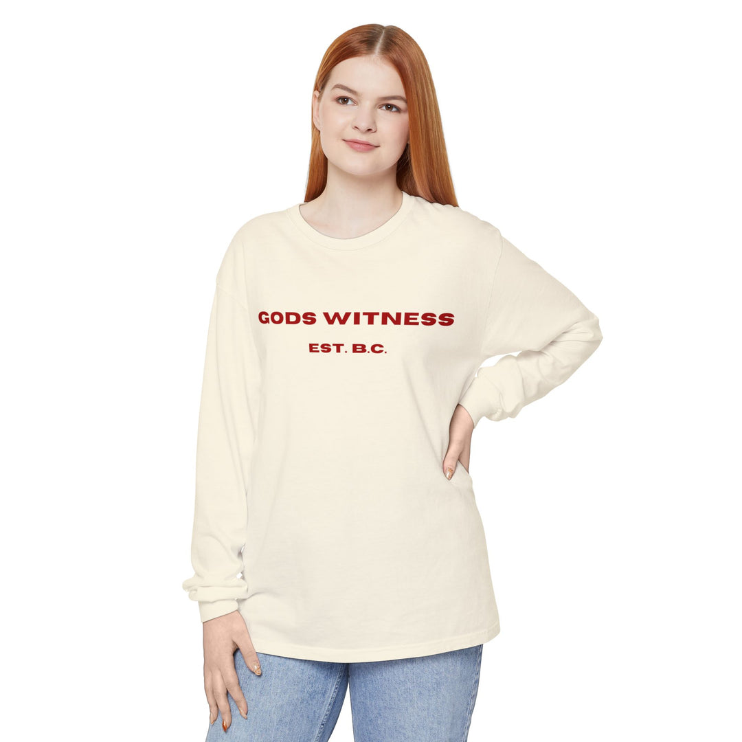 God's Witness Long Sleeve Tee — Faith-Based Graphic Shirt