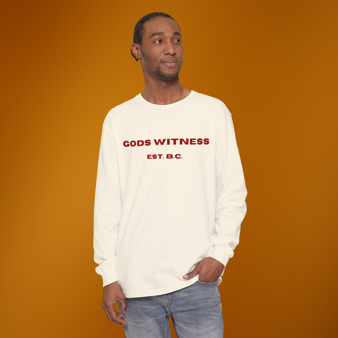 God's Witness Long Sleeve Tee — Faith-Based Graphic Shirt