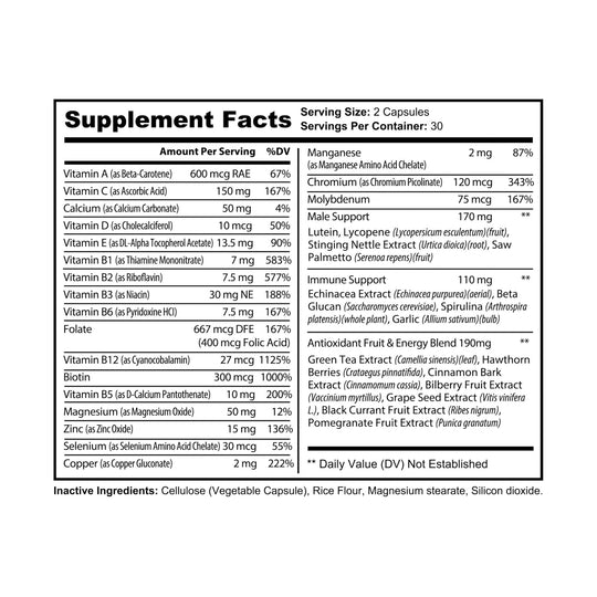 Men’s Multivitamin (60 Capsules)
