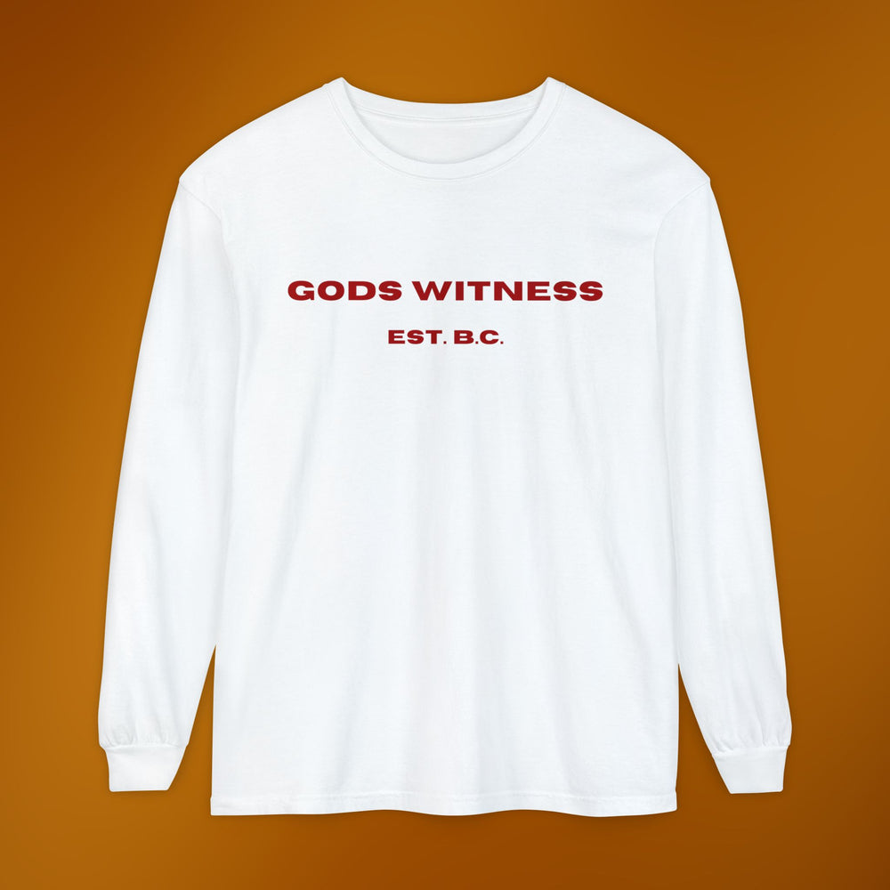 God's Witness Long Sleeve Tee — Faith-Based Graphic T-Shirt