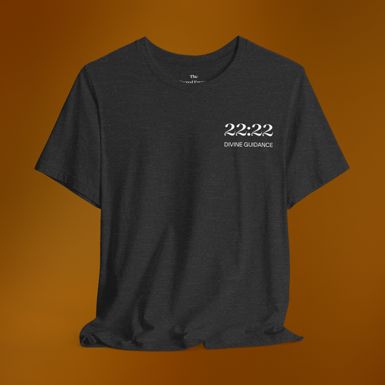 22:22 Divinely Aligned Sacred Mirror T-Shirt | Black