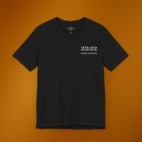 22:22 Divinely Aligned Sacred Mirror T-Shirt | Black
