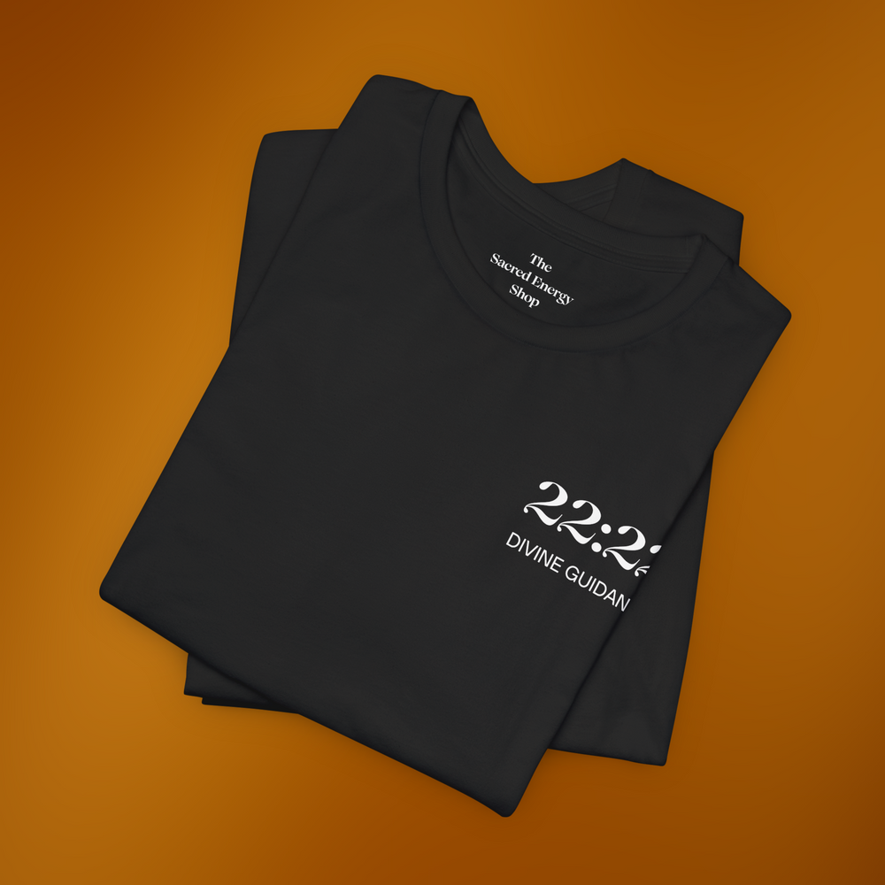 22:22 Divinely Aligned Sacred Mirror T-Shirt | Black