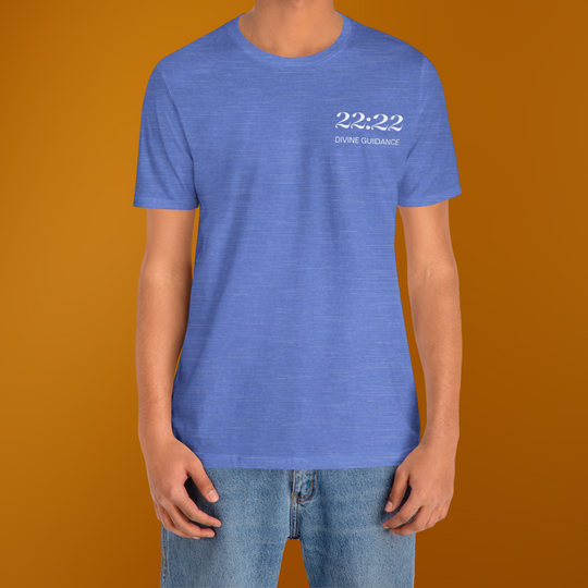 22:22 Divinely Aligned Sacred Mirror T-Shirt | Ash Blue