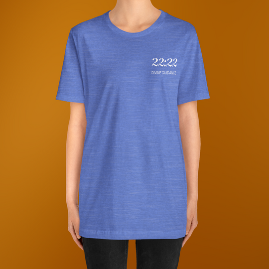 22:22 Divinely Aligned Sacred Mirror T-Shirt | Ash Blue