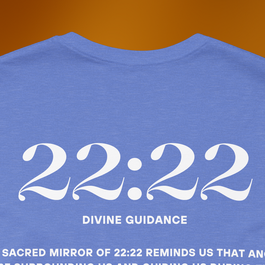 22:22 Divinely Aligned Sacred Mirror T-Shirt | Ash Blue