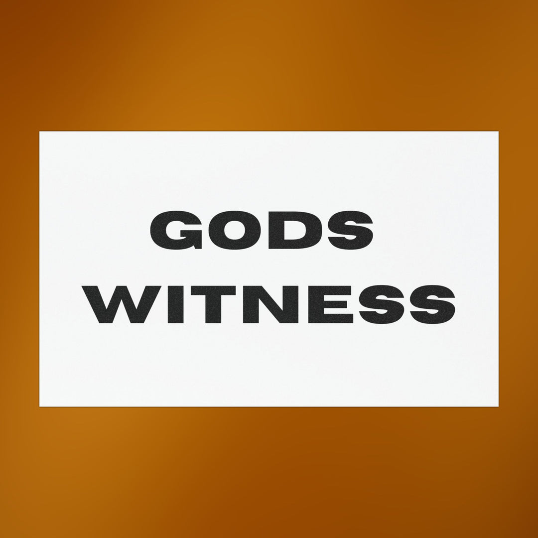 God's Witness Car Magnets, Faith-Based Vehicle Accessory, Inspirational Gifts for Christians, Religious Magnet for Cars, Car Decor