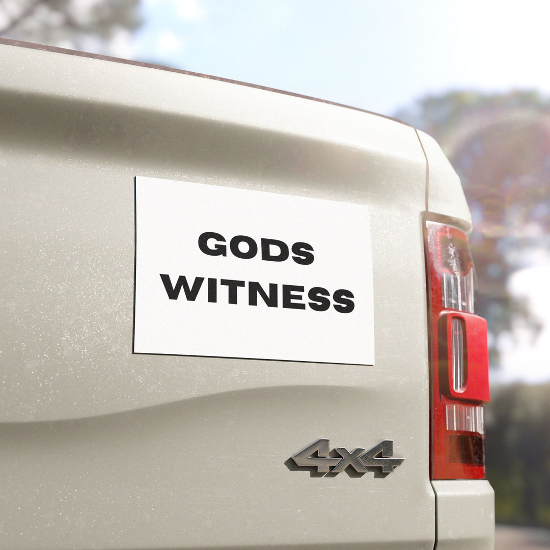 God's Witness Car Magnets, Faith-Based Vehicle Accessory, Inspirational Gifts for Christians, Religious Magnet for Cars, Car Decor