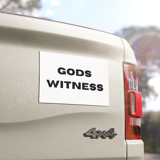 God's Witness Car Magnets, Faith-Based Vehicle Accessory, Inspirational Gifts for Christians, Religious Magnet for Cars, Car Decor