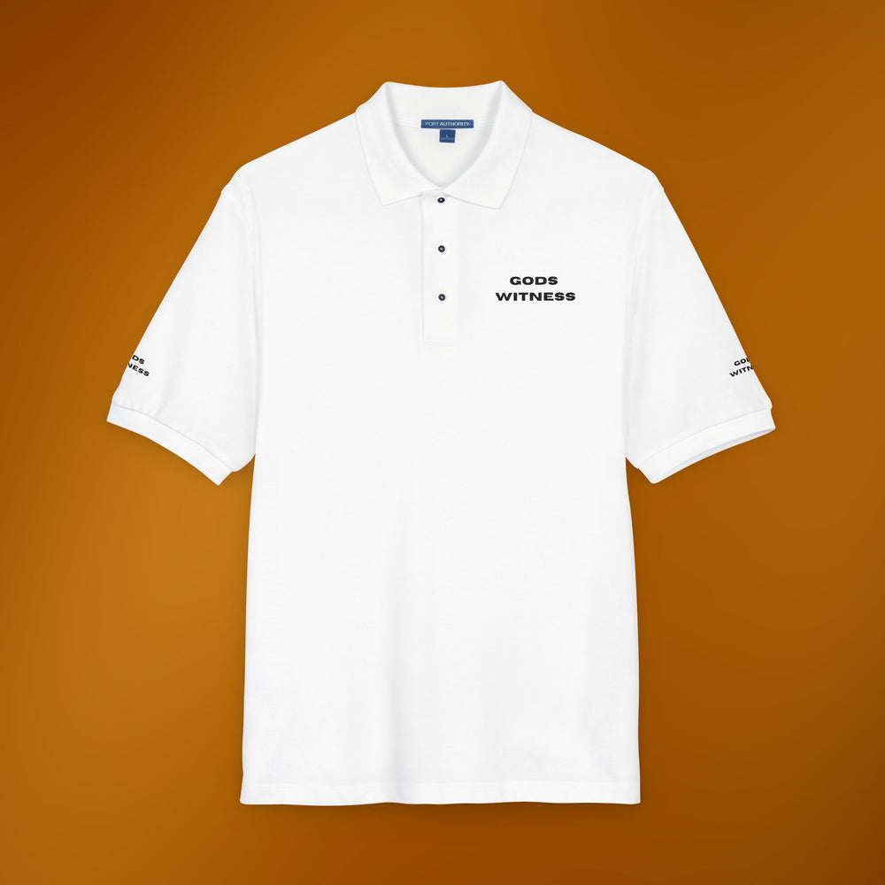 Gods Witness Unisex Golf Shirt | Christian Polo Shirt | Golfing Essentials | The Sacred Energy Shop | Christian Apparel