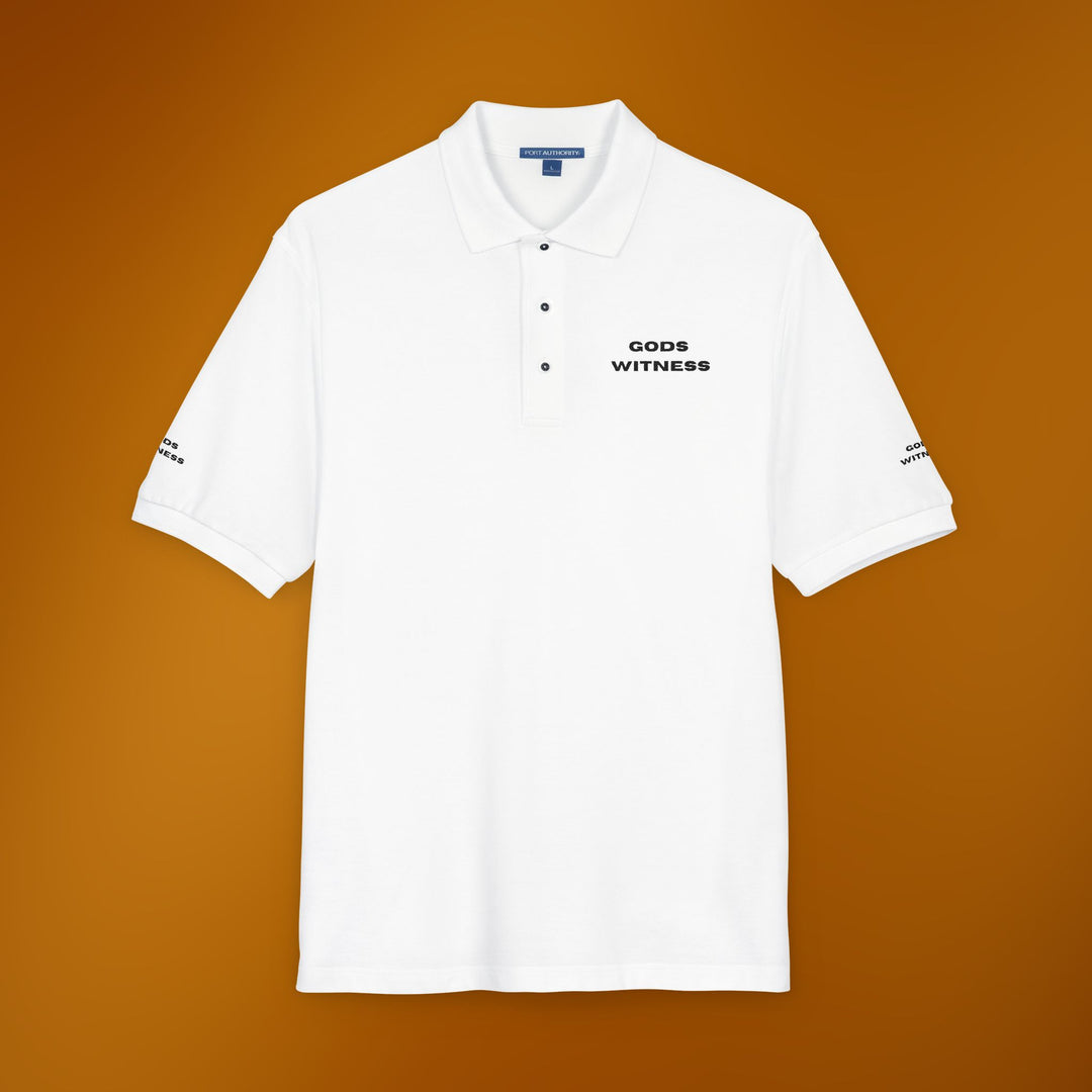 Gods Witness Unisex Golf Shirt | Christian Polo Shirt | Golfing Essentials | The Sacred Energy Shop | Christian Apparel