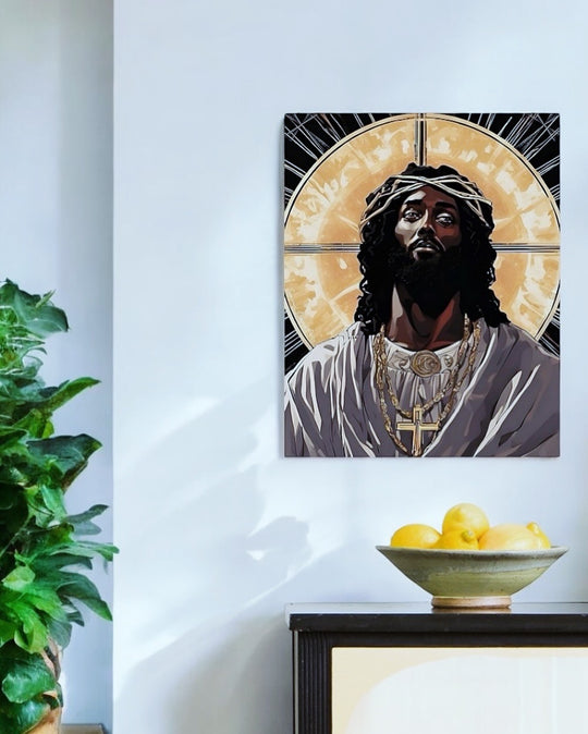 Emmanuel Prince of Peace Christ Consciousness Inspired Mounted Acrylic Wall Art