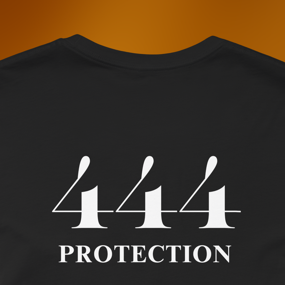 444 Divine Protection T-Shirt | Black