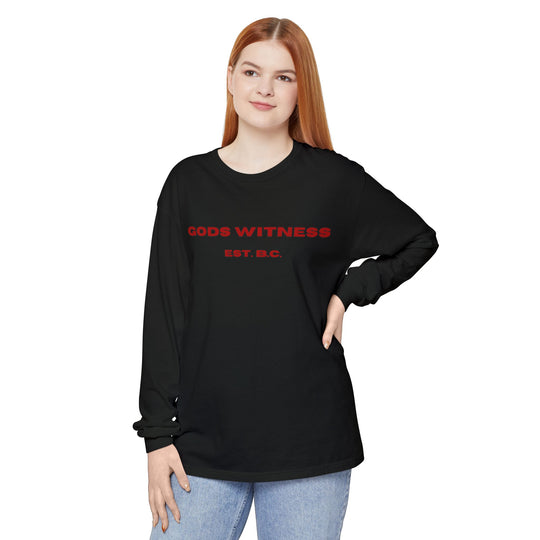God's Witness Long Sleeve Tee — Faith-Based Graphic Shirt
