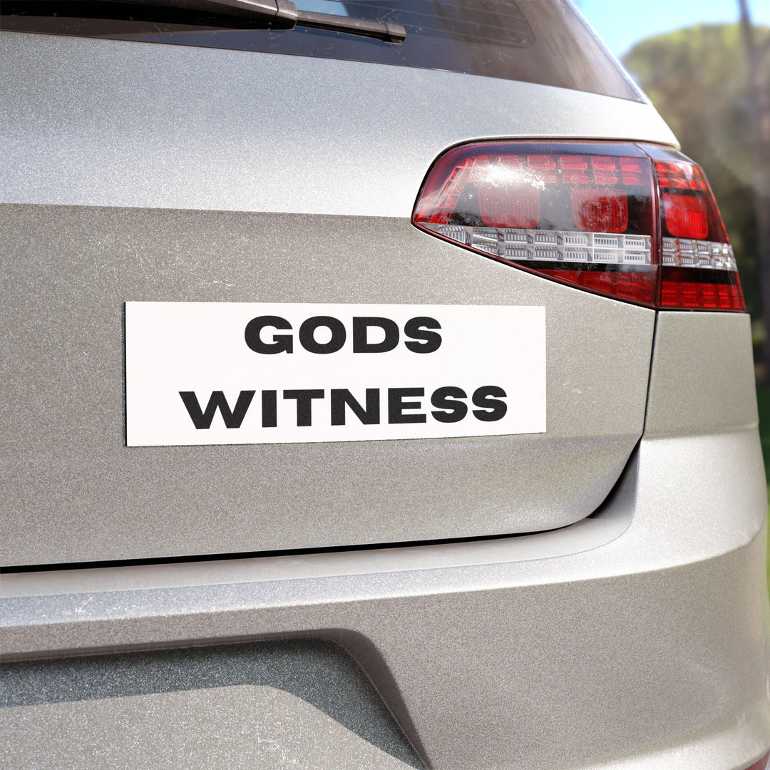 God's Witness Car Magnets, Faith-Based Vehicle Accessory, Inspirational Gifts for Christians, Religious Magnet for Cars, Car Decor