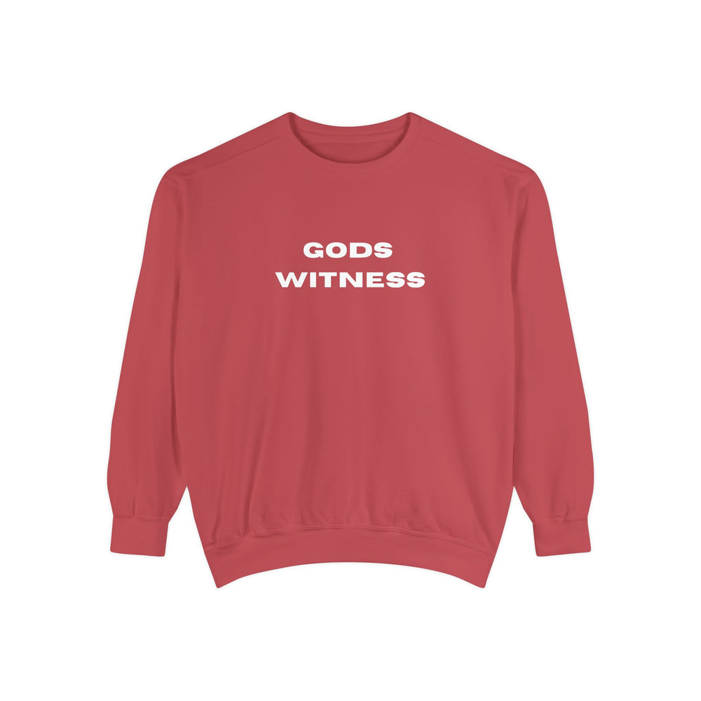 Gods Witness Unisex Sweatshirt | Crimson