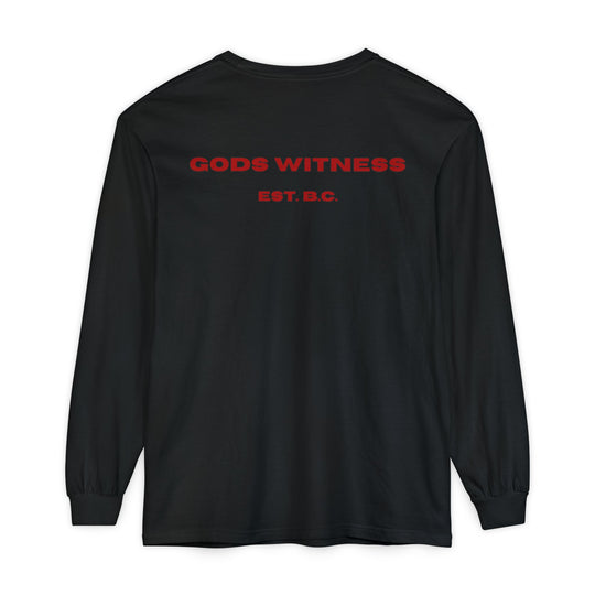 God's Witness Long Sleeve Tee — Faith-Based Graphic Shirt