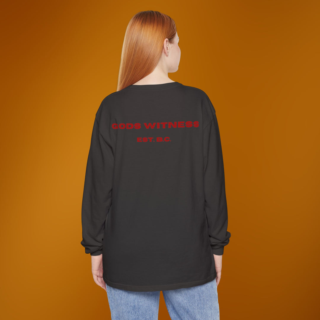 God's Witness Long Sleeve Tee — Faith-Based Graphic Shirt