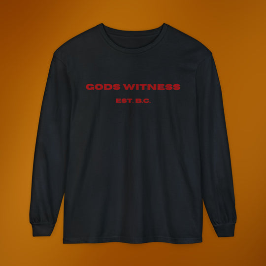 God's Witness Long Sleeve Tee — Faith-Based Graphic Shirt