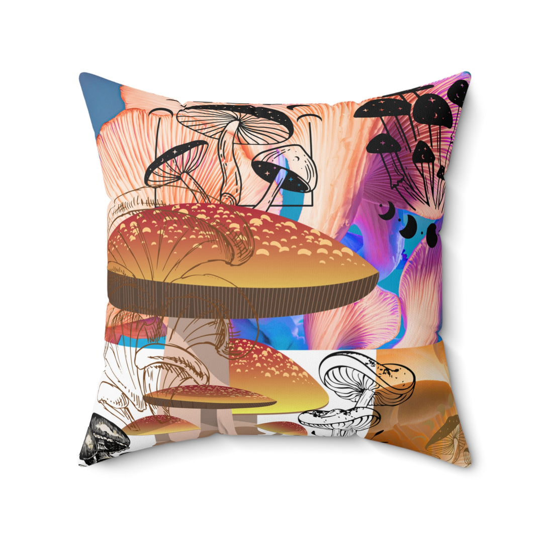 Sacred Mushrooms Square Square Accent Pillow