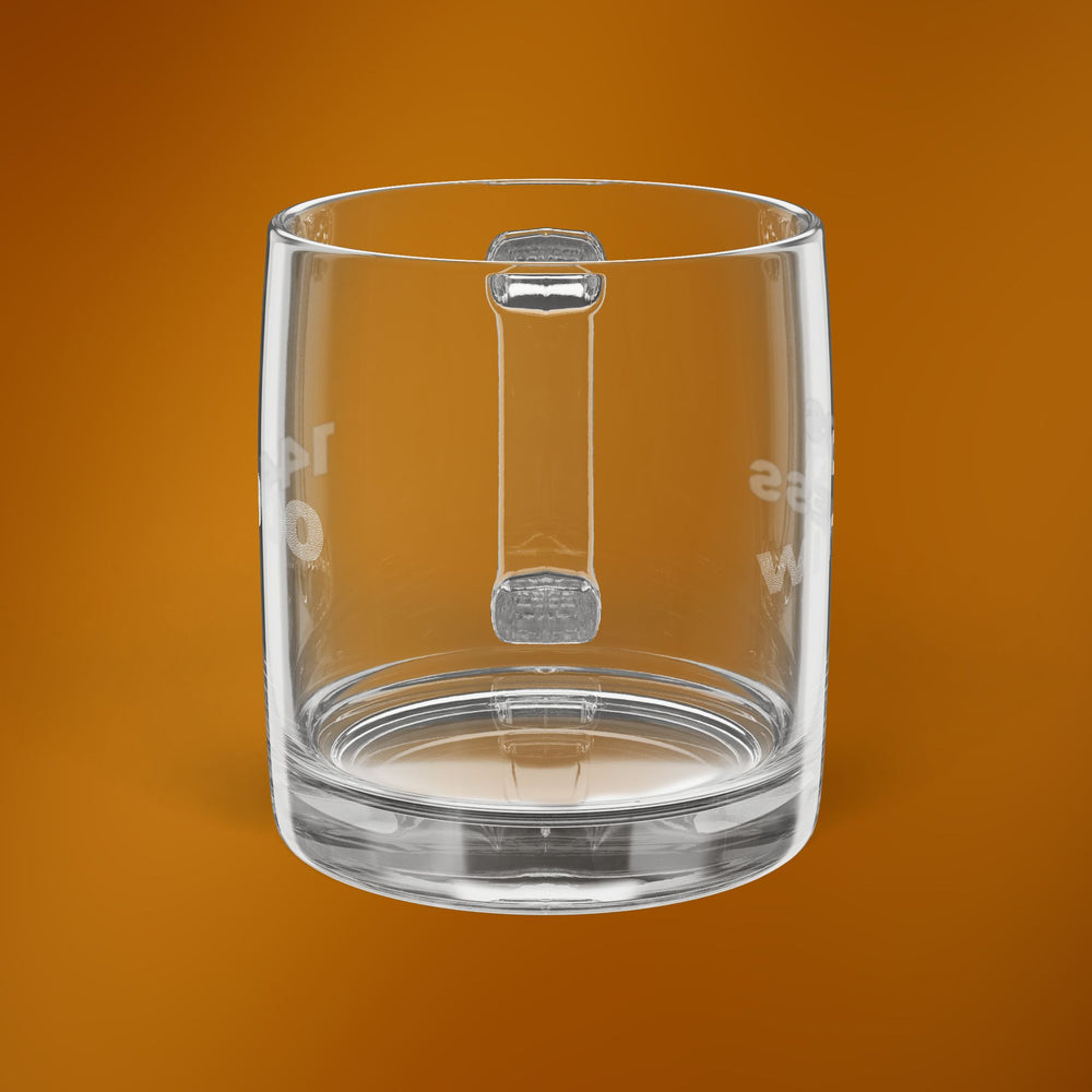 Gods Witness Engraved Glass Coffee Mug