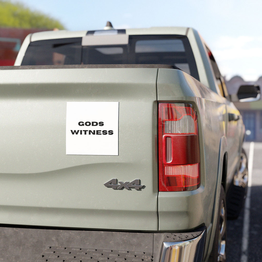God's Witness Car Magnets, Faith-Based Vehicle Accessory, Inspirational Gifts for Christians, Religious Magnet for Cars, Car Decor