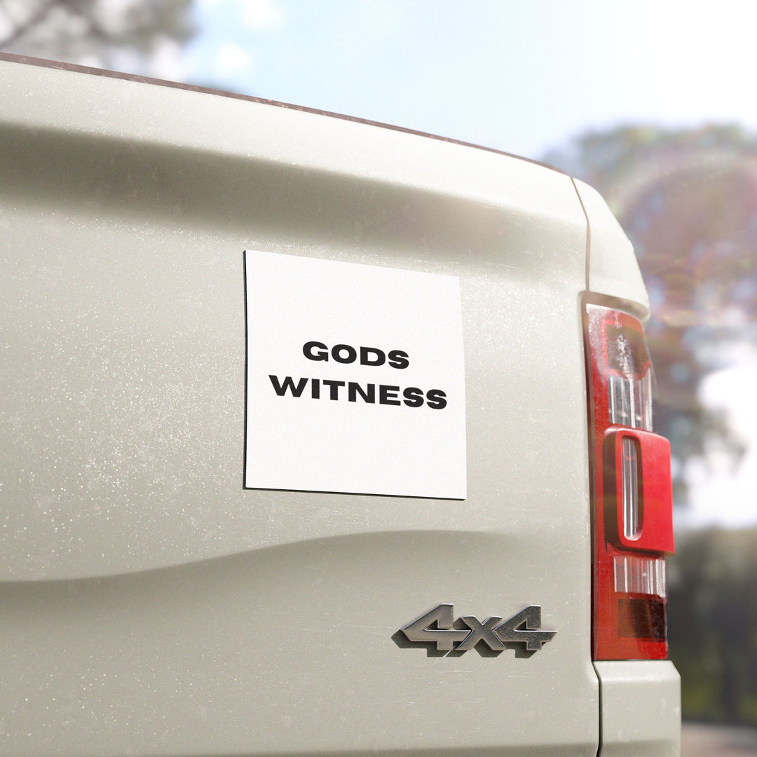 God's Witness Car Magnets, Faith-Based Vehicle Accessory, Inspirational Gifts for Christians, Religious Magnet for Cars, Car Decor