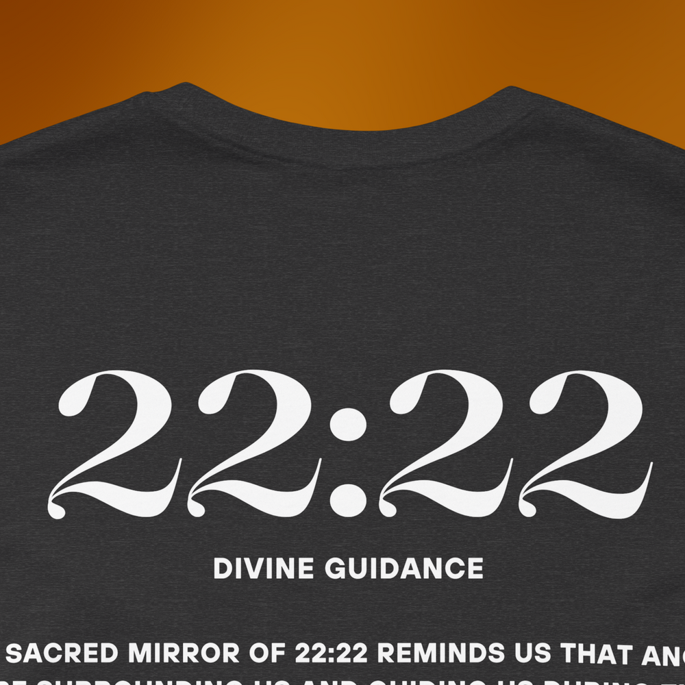 22:22 Divinely Aligned Sacred Mirror T-Shirt | Black