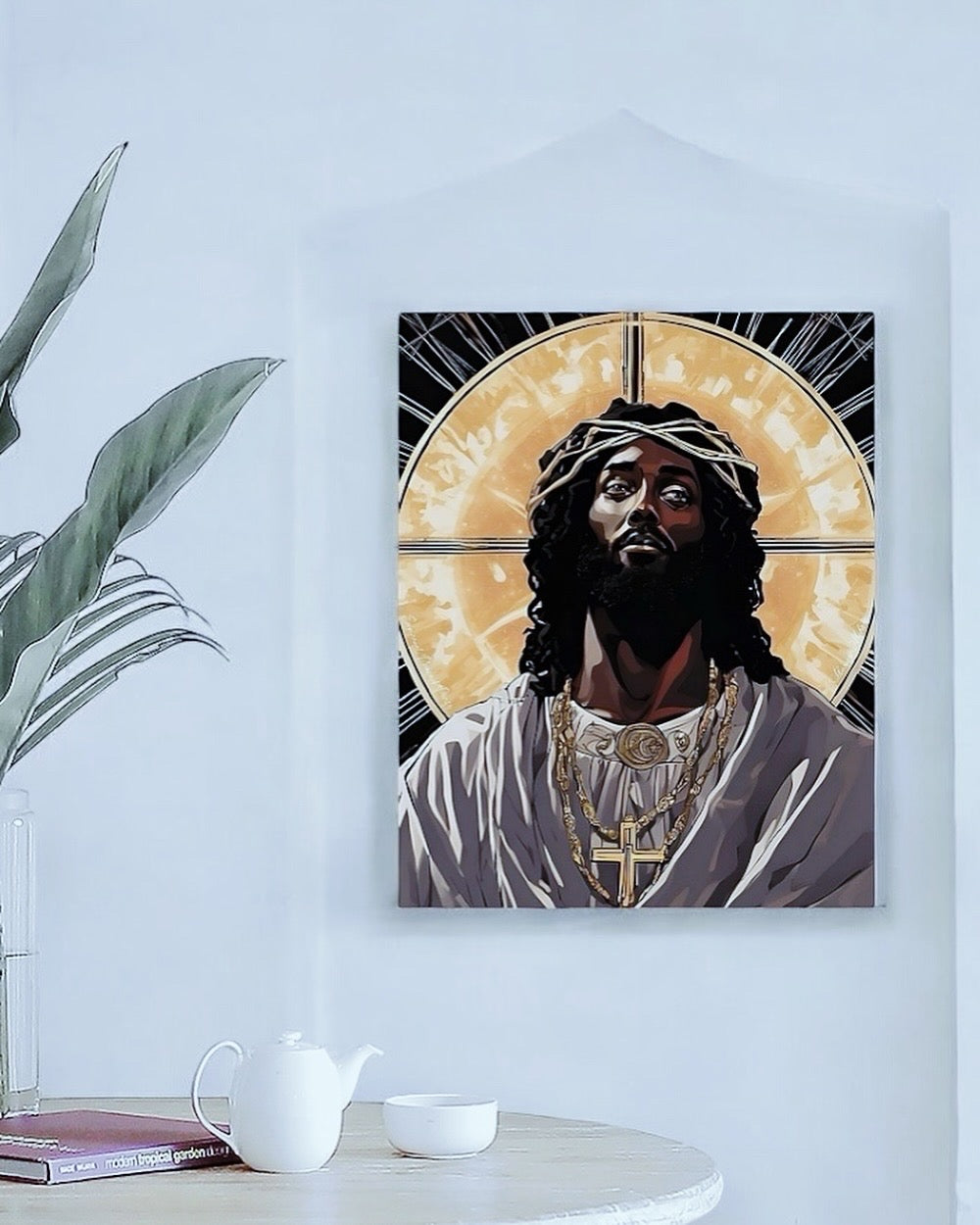 Emmanuel Prince of Peace Christ Consciousness Inspired Mounted Acrylic Wall Art