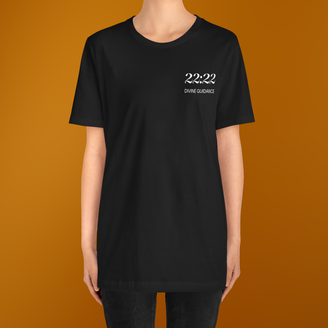22:22 Divinely Aligned Sacred Mirror T-Shirt | Black