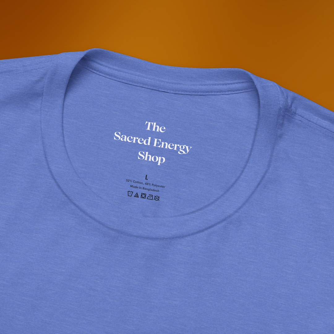 22:22 Divinely Aligned Sacred Mirror T-Shirt | Ash Blue