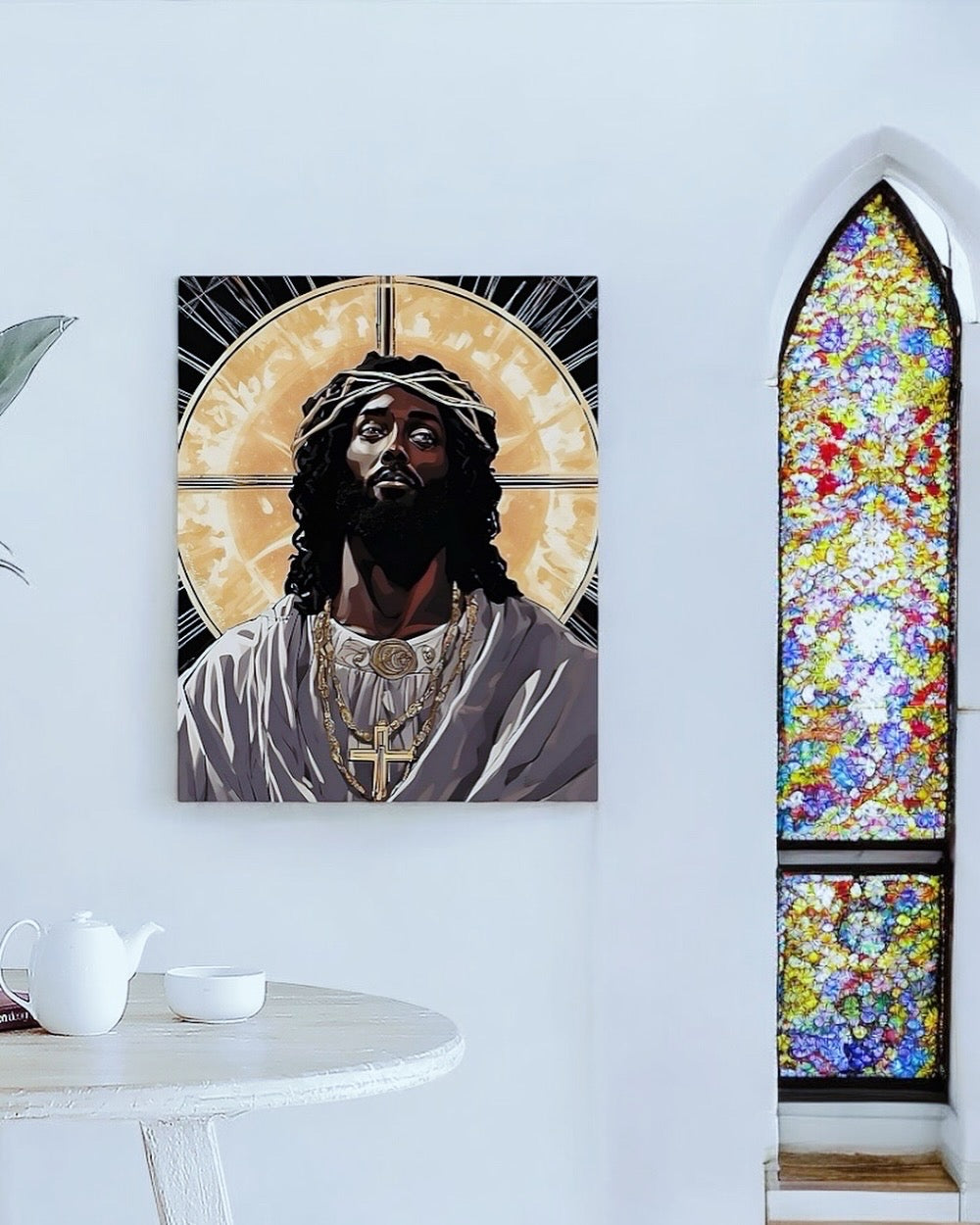 Emmanuel Prince of Peace Christ Consciousness Inspired Mounted Acrylic Wall Art