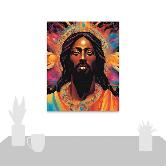 Emmanuel Wonderful Counselor Christ Consciousness Inspired Mounted Acrylic Wall Art